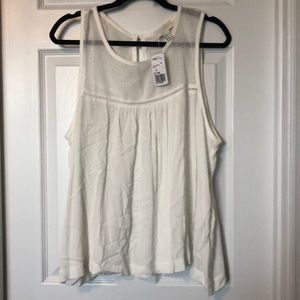 NWT flowy forever 21 white tank